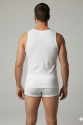 Erkek Beyaz File Tank Top Boxer Takımı
