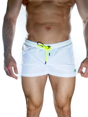 Erkek Beyaz Mini Mayo Short