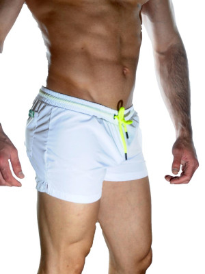 Erkek Beyaz Mini Mayo Short