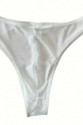 Erkek Biyeli Beyaz Transparan Brazillian Slip