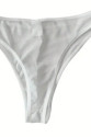 Erkek Biyeli Beyaz Transparan Brazillian Slip