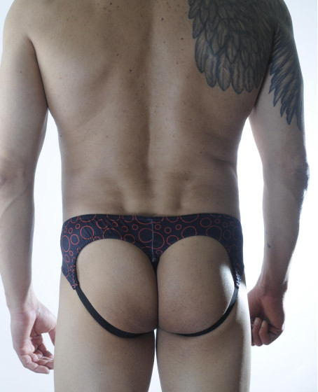 Erkek Daire Desenli Fantezi Jockstrap Erkek Daire Desenli Fantezi Jockstrap