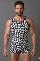 Erkek Desenli Tank Top Boxer Takımı