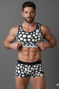 Erkek Desenli Tank Top Boxer Takımı