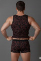 Erkek Desenli Tank Top Boxer Takımı Erkek Desenli Tank Top Boxer Takımı