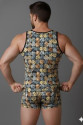 Erkek Desenli Tank Top Boxer Takımı