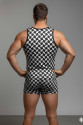 Erkek Desenli Tank Top Boxer Takım