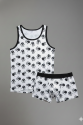 Erkek Desenli Tank Top Boxer Takım