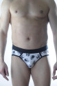 Erkek El Desenli Fantezi Jockstrap Erkek El Desenli Fantezi Jockstrap