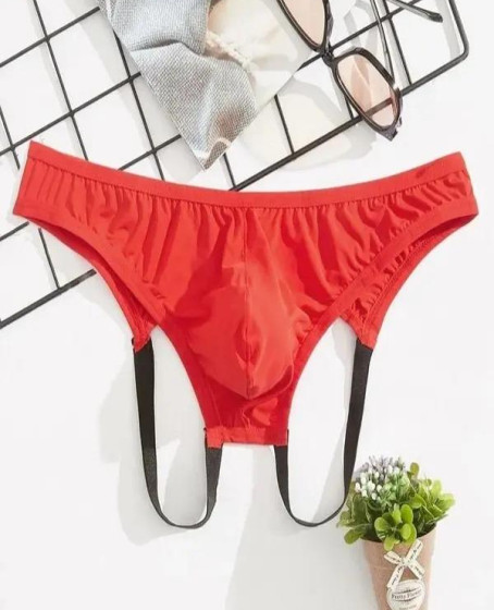 Erkek Fantazi Kırmızı Jockstrap İç Giyim Erkek Fantazi Kırmızı Jockstrap İç Giyim