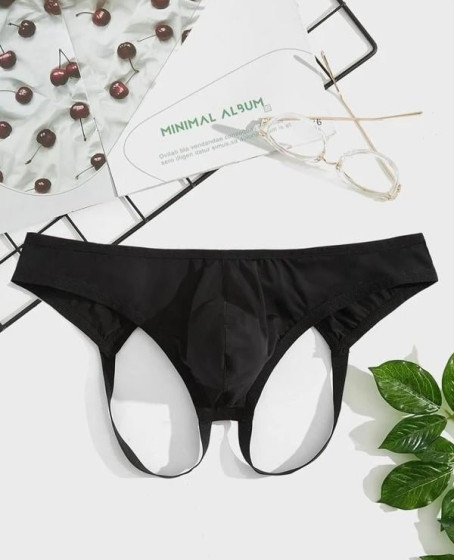 Erkek Fantazi Siyah Jockstrap İç Giyim