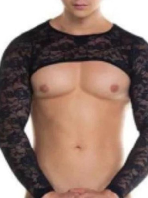 Erkek Fantezi Dantel Crop
