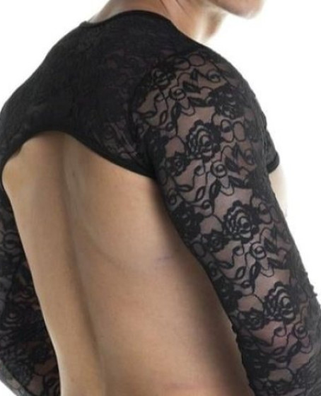 Erkek Fantezi Dantel Crop Erkek Fantezi Dantel Crop