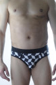 Erkek Fantezi Küp Desenli Jockstrap
