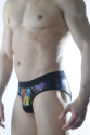 Erkek Fantezi Renkli Jockstrap İç Giyim Erkek Fantezi Renkli Jockstrap İç Giyim