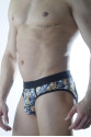 Erkek Fantezi Zar Desenli Jockstrap