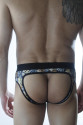 Erkek Fantezi Zar Desenli Jockstrap