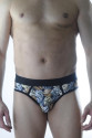 Erkek Fantezi Zar Desenli Jockstrap