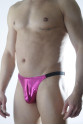 Erkek Fuşya Lame Brazillian Slip İç Giyim