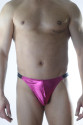 Erkek Fuşya Lame Brazillian Slip İç Giyim