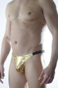 Erkek Gold Lame Brazillian Slip İç Çamaşırı