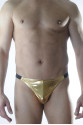 Erkek Gold Lame Brazillian Slip İç Çamaşırı