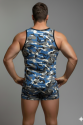 Erkek Kamuflaj Tank Top Boxer İç Çamaşır Takımı Erkek Kamuflaj Tank Top Boxer İç Çamaşır Takımı
