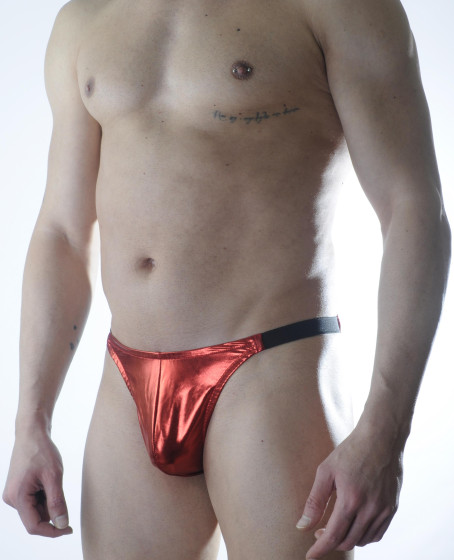 Erkek Kırmızı Lame Brazillian Slip