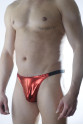 Erkek Kırmızı Lame Brazillian Slip