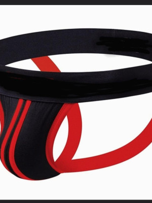 Erkek Kırmızı Şeritli Jockstrap Erkek Kırmızı Şeritli Jockstrap