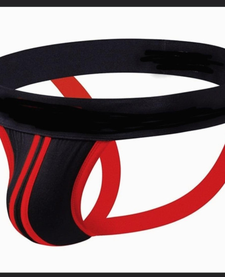 Erkek Kırmızı Şeritli Jockstrap Erkek Kırmızı Şeritli Jockstrap