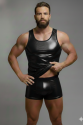 Erkek Lame Tank Top Boxer Takımı