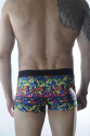 Erkek Renkli Desenli Boxer