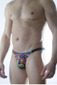 Erkek Renkli Desenli Brazillian Slip Erkek Renkli Desenli Brazillian Slip