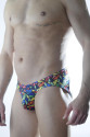 Erkek Renkli Desenli Fantezi Jockstrap Erkek Renkli Desenli Fantezi Jockstrap