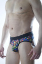 Erkek Renkli Desenli Fantezi Jockstrap Erkek Renkli Desenli Fantezi Jockstrap
