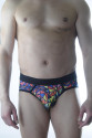 Erkek Renkli Desenli Fantezi Jockstrap Erkek Renkli Desenli Fantezi Jockstrap