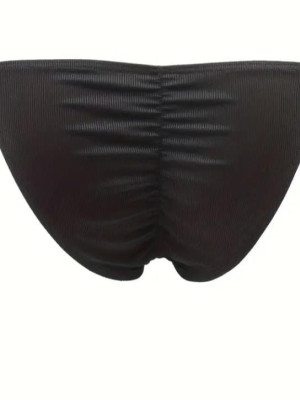 Erkek Siyah Büzgülü Slip İç Giyim