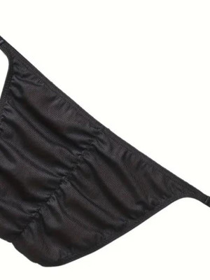 Erkek Siyah Büzgülü Slip İç Giyim Erkek Siyah Büzgülü Slip İç Giyim