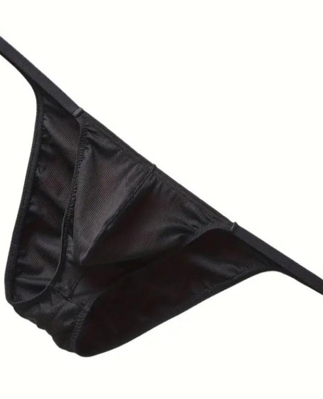 Erkek Siyah Büzgülü Slip İç Giyim