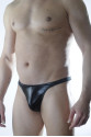 Erkek Siyah Lame Brazillian Slip İç Çamaşırı