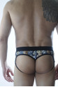 Erkek Zar Desenli Fantezi Jockstrap