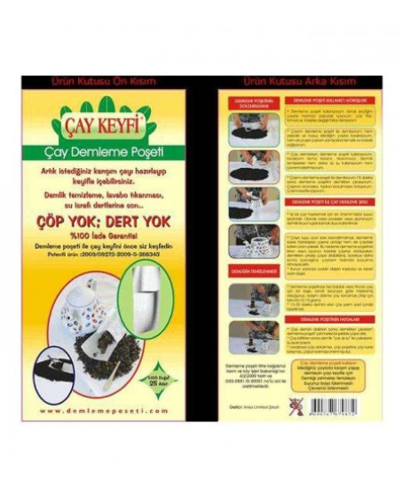 Ev Tipi Çay Demleme Poşeti 25Li Paket Ev Tipi Çay Demleme Poşeti 25Li Paket