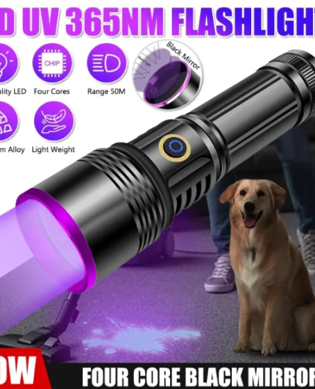 F.B.I F-365 UV 20W Şarjlı 26650 Pilli Profesyonel El Feneri