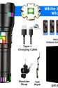 F.B.I Pro F-3002 Alüminyum TG LED Gece Şeritli Type-C Şarjlı El Feneri F.B.I Pro F-3002 Alüminyum TG LED Gece Şeritli Type-C Şarjlı El Feneri
