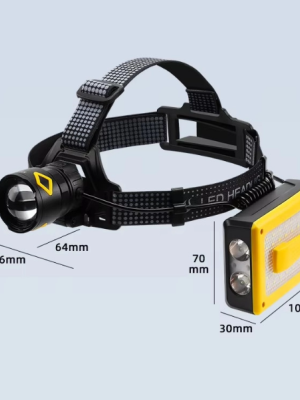 F.B.I Pro F-3003 Alüminyum PM10-TG LED Type-C Powerbank ve Solar Şarjlı Kamp Kafa Feneri