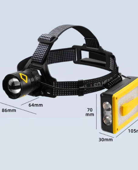 F.B.I Pro F-3003 Alüminyum PM10-TG LED Type-C Powerbank ve Solar Şarjlı Kamp Kafa Feneri F.B.I Pro F-3003 Alüminyum PM10-TG LED Type-C Powerbank ve Solar Şarjlı Kamp Kafa Feneri