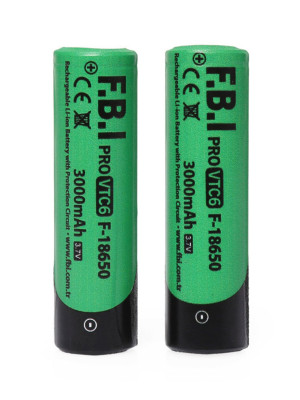 F.B.I VTC6 18650 3.7V 3000mAh 30A Li-ion Şarjlı Pil + Pil Taşıma Kutusu 2'li SET F.B.I VTC6 18650 3.7V 3000mAh 30A Li-ion Şarjlı Pil + Pil Taşıma Kutusu 2'li SET