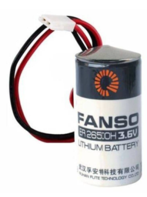 FANSO ER26500H Kablolu Konnektörlü (51005-2P) 3.6V Lithium Pil (Li-SOCL2)