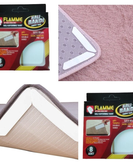 Flamme Halı Kaydırmaz Pedler 8 Adet Flamme Halı Kaydırmaz Pedler 8 Adet